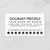 Brezel-Streifen Treuekarte (Rückseite)