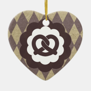 Brezel Vintage Keramikornament