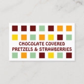 BREZELN und ERDBEEREN (Modquadrate) Visitenkarte (Vorderseite)