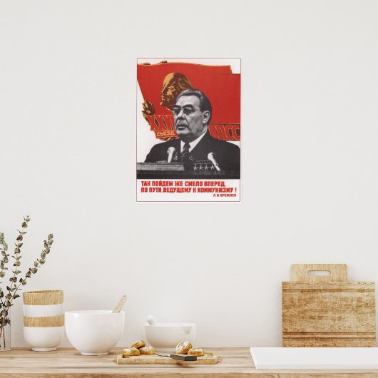 Brezhnev Poster (Küche)