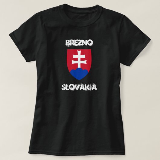 Brezno, Slowakei mit Wappen T-Shirt (Design vorne)