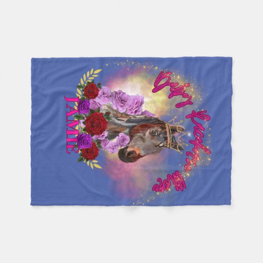 BRHM GLAMEROUS GLITZER FLEECEDECKE (Vorderseite (Horizontal))