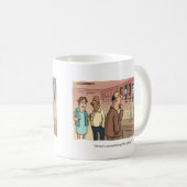 Brian betrachtet die Optik Kaffeetasse (VorderseiteRechts)