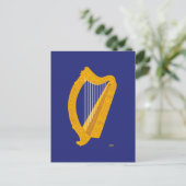 Brian Boru Harfe - Symbol Irlands Postkarte (Stehend Vorderseite)