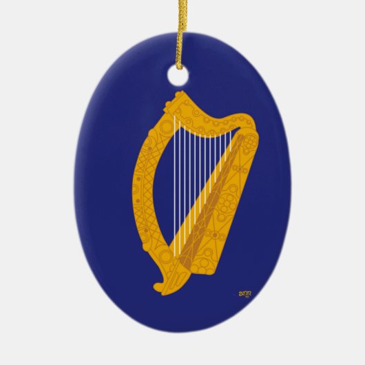 Brian Boru Harp Keramikornament (Vorne)