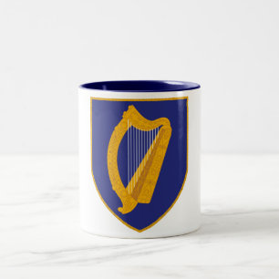 Brian Boru Harp - Symbol Irlands Zweifarbige Tasse