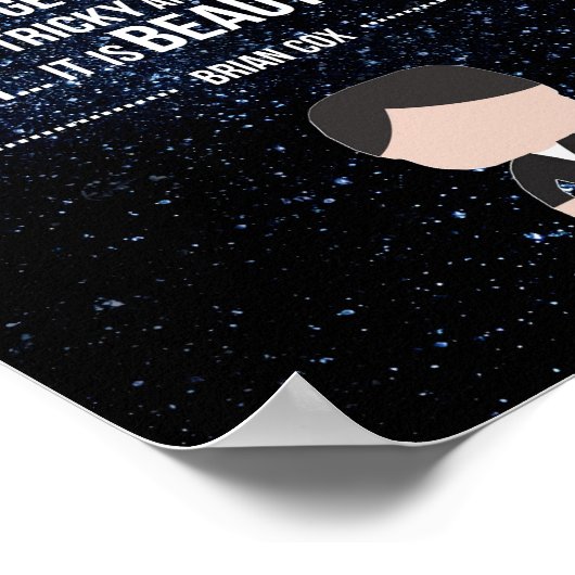 Brian Cox Quote Poster (Ecke)