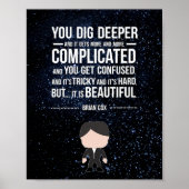 Brian Cox Quote Poster (Vorne)