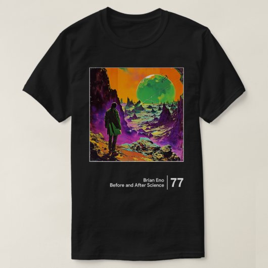 Brian Eno Minimalistisch Graphic Artwork Design T-Shirt (Design vorne)