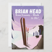 Brian Head, Iron County Utah, USA Skiposter (Vorderseite)