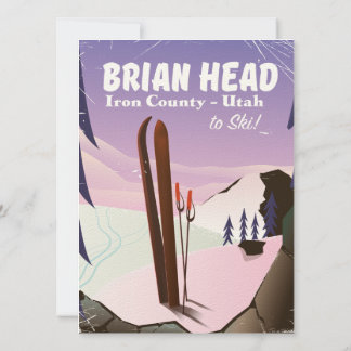 Brian Head, Iron Landkreis Utah, USA Ski Poster