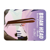 Brian Head, Iron Landkreis Utah, USA Ski Poster Magnet (Horizontal)