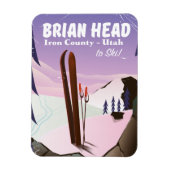 Brian Head, Iron Landkreis Utah, USA Ski Poster Magnet (Vertikal)