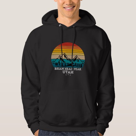 BRIAN HEAD PEAK UTAH HOODIE (Vorderseite)