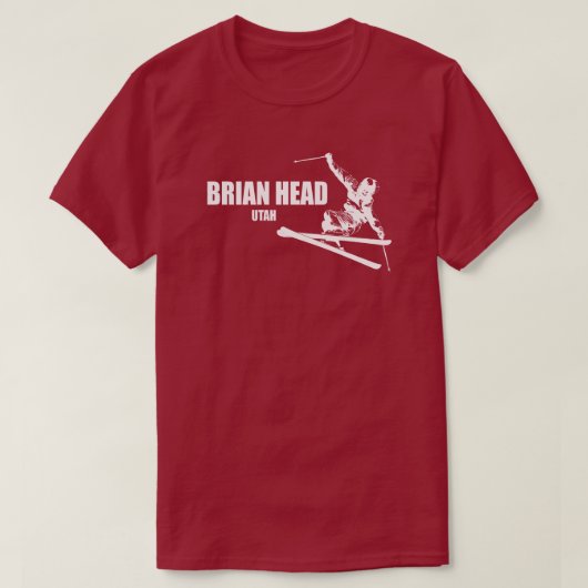 Brian Head Resort Utah Skier T-Shirt (Design vorne)