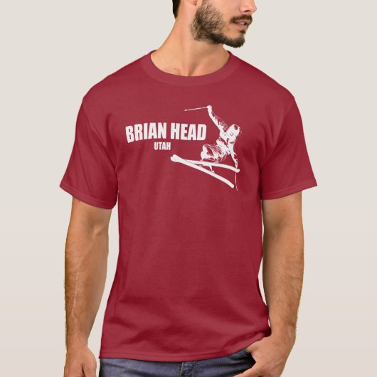 Brian Head Resort Utah Skier T-Shirt (Vorderseite)