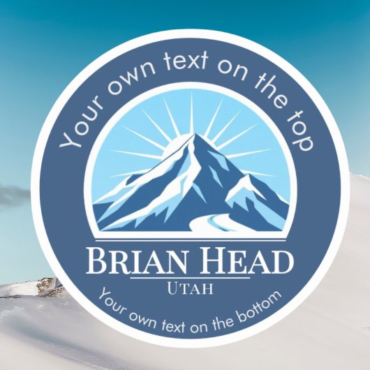 Brian Head Skigebiet in Utah Aufkleber
