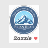 Brian Head Skigebiet in Utah Aufkleber (Blatt)