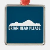 Brian Head Utah Bitte Ornament Aus Metall (Vorne)