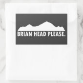 Brian Head Utah Bitte Rechteckiger Aufkleber (Tasche)