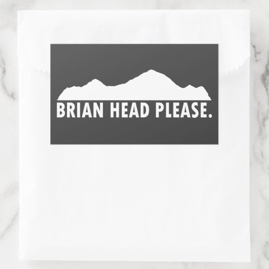 Brian Head Utah Bitte Rechteckiger Aufkleber (Tasche)
