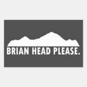 Brian Head Utah Bitte Rechteckiger Aufkleber (Vorderseite)