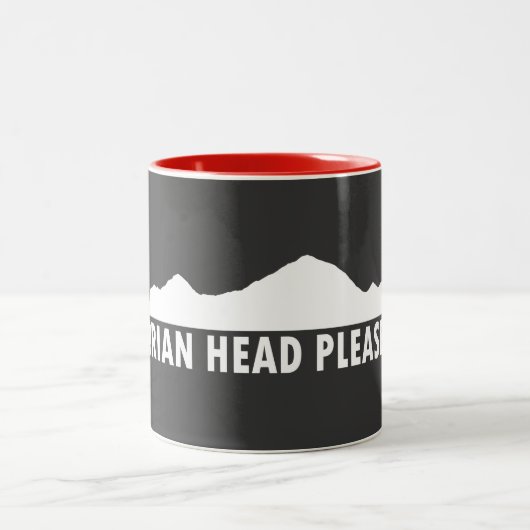 Brian Head Utah Bitte Zweifarbige Tasse (Mittel)