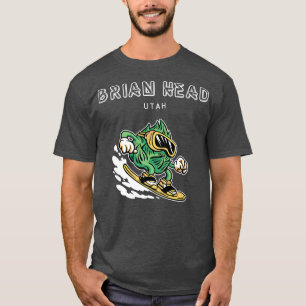 Brian Head Utah Funny Snowboarding Bierhops T-Shirt