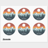 Brian Head Utah Mountain Sunset Stickers – Set of  (Blatt)