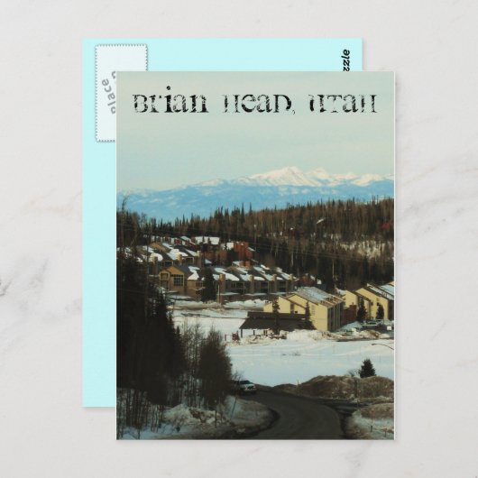 Brian Head, Utah Postkarte (Vorne/Hinten)