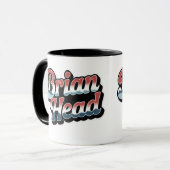 Brian Head Utah Retro Ski Resort Mug Tasse (Vorderseite Links)