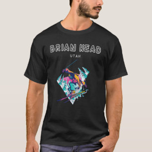 Brian Head Utah Retro Skier T-Shirt