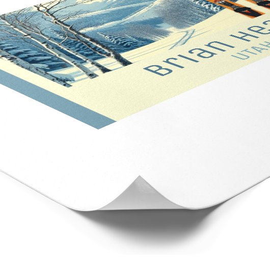 Brian Head Utah ski resort  Poster (Ecke)