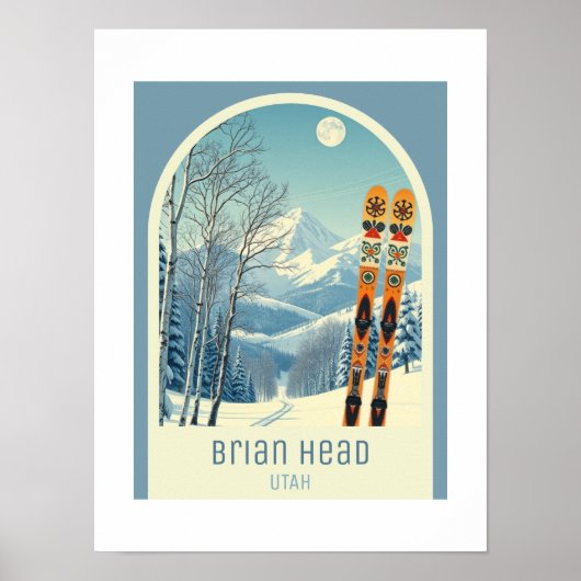Brian Head Utah ski resort  Poster (Vorne)