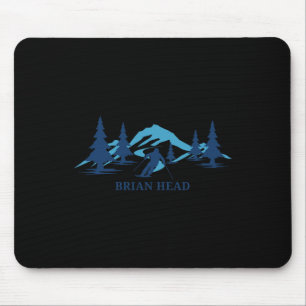 Brian Head Utah Ski Resort Skifahren Skier Mousepad