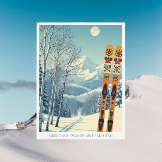Brian Head Utah Skigebiet Postcard Postkarte