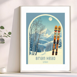 Brian Head Utah Skigebiet Poster