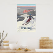 Brian Head Utah Skigebiet Reiseplakat Poster (Küche)