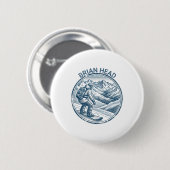 Brian Head Utah Snowboarder Button (Vorne & Hinten)