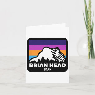 Brian Head Utah Snowboarder Familie Ski Tri Karte