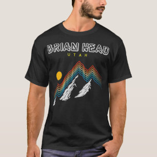 Brian Head Utah USA Ski Resort Retro Collect 1980s T-Shirt