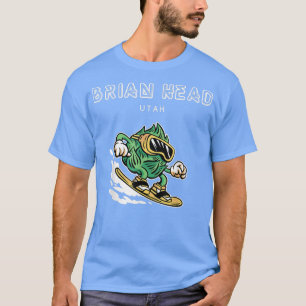 Brian Head UtahFunny Snowboarding Bierhops T-Shirt