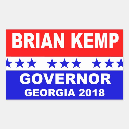 Brian Kemp Governor Georgia 2018 Sticker (Vorderseite)
