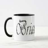 Brian, Name Cursive Logo, Combo Coffee Tasse (Links)