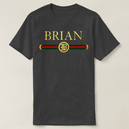 Brian Name Personalisiert Royal Luxury Geschenk Me T-Shirt (Design vorne)