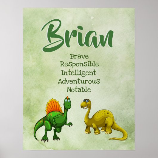 Brian Name Poster (Vorne)