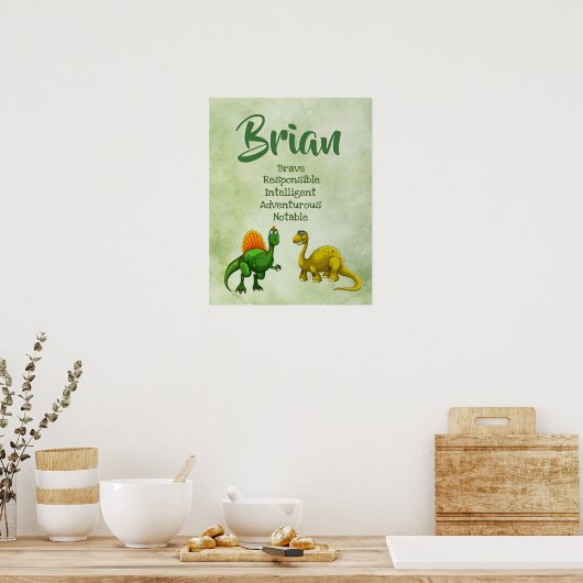 Brian Name Poster (Küche)