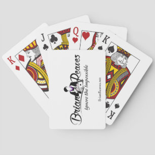Brian Reaves Logo-Spielkarten mit Website Spielkarten