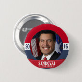BRIAN SANDOVAL 2016 BUTTON (Vorne & Hinten)