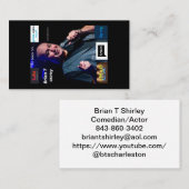 Brian T Shirley Bus Card Visitenkarte (Vorne/Hinten)